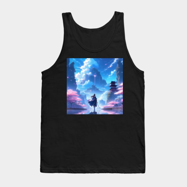 Fantasy anime landscape Tank Top by Spaceboyishere